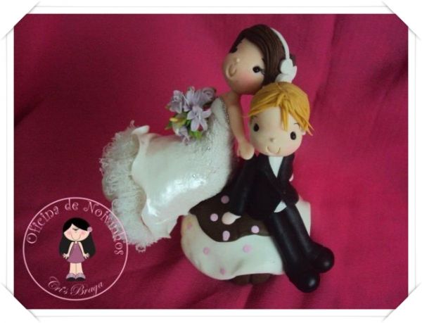 Noivinhos Sentadinhos no Cupcake